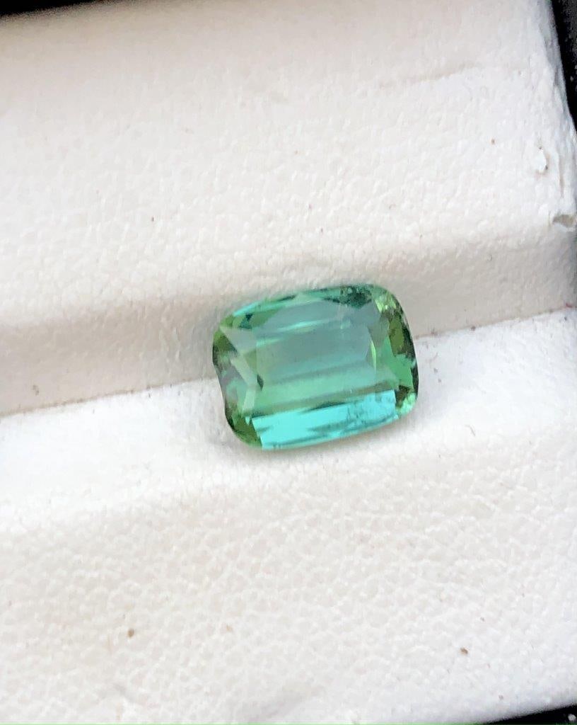 Greenish Blue Tourmaline With Real Luster - 1.75 Carats - 8X6X4 mm (1 of 5)