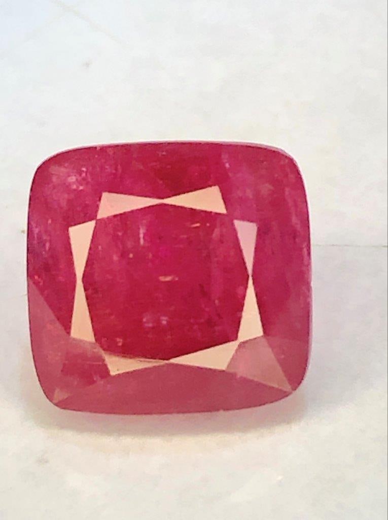 6.80 Carats Natural Rubelite Tourmaline Gemstone - 10X10X8 mm: 6.80 Carats Natural Rubelite Tourmaline Gemstone - 10X10X8 mm Shipping Rate: $15.00 .shipping rates are determined by Parcel weight and destination.Combined shipping: We offer combine shipping on mult