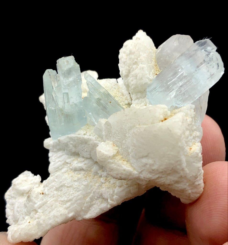 Aquamarine Crystals Combination With Feldspar No Damage - 26 Grams - 55X45X22 mm: Aquamarine Crystals Combination With Feldspar No Damage - 26 Grams - 55X45X22 mm Shipping Rate: 23$ WorldWideshipping rates are determined by Parcel weight and destination.Combined shipping: We offer