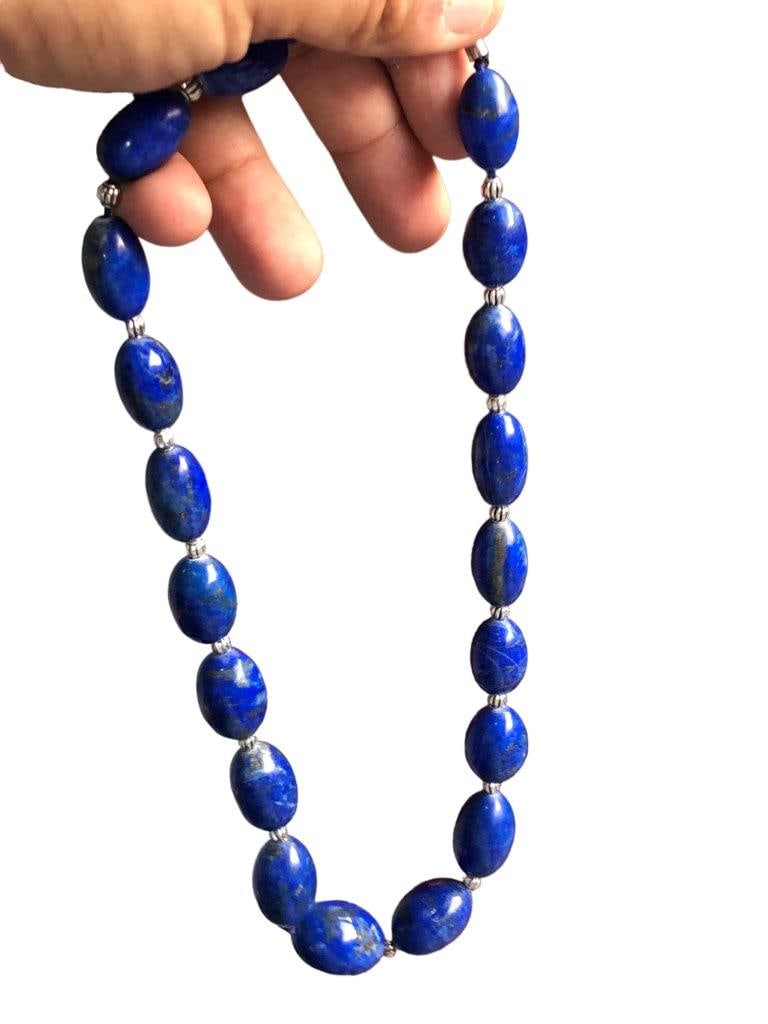 Lapis Beaded Necklace (1 of 3)