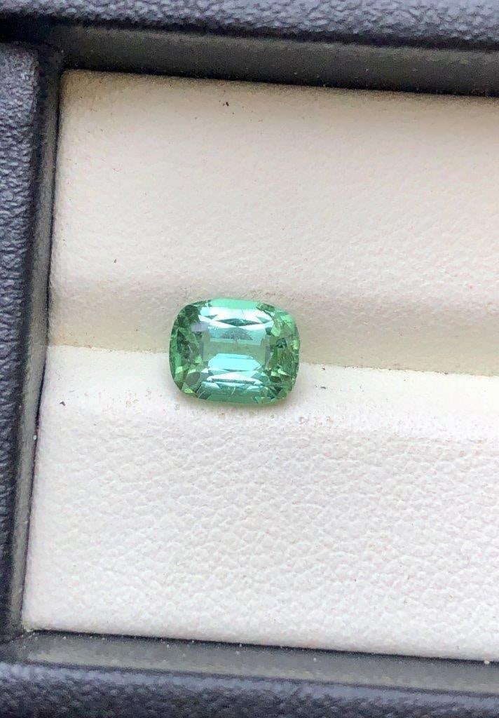1.25 Carats Greenish Blue Tourmaline Gemstone - 7X6X4 mm: 1.25 Carats Greenish Blue Tourmaline Gemstone - 7X6X4 mm SHIPPING: 23$ Worldwide