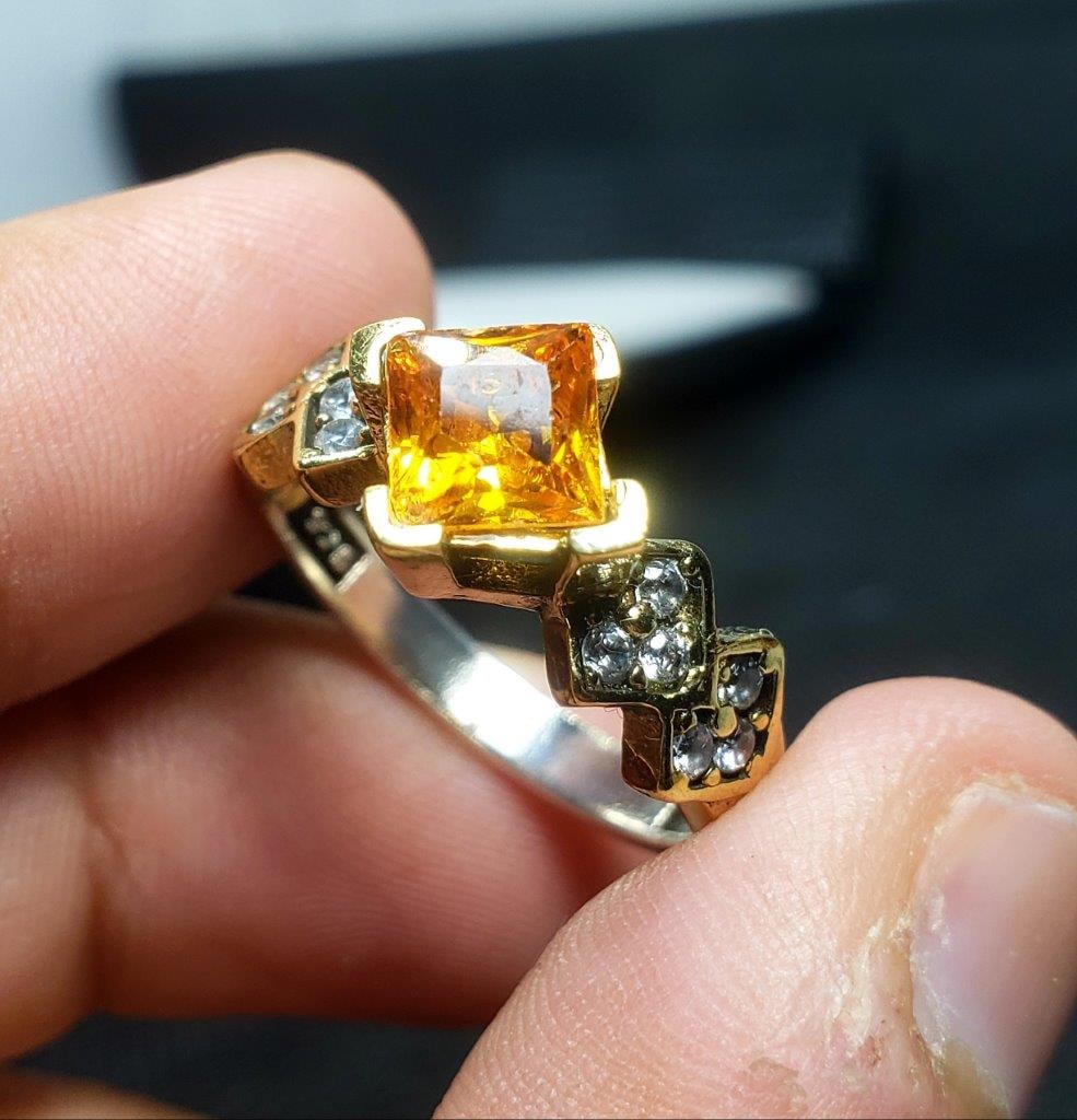 Citrine Stone Ring - 2