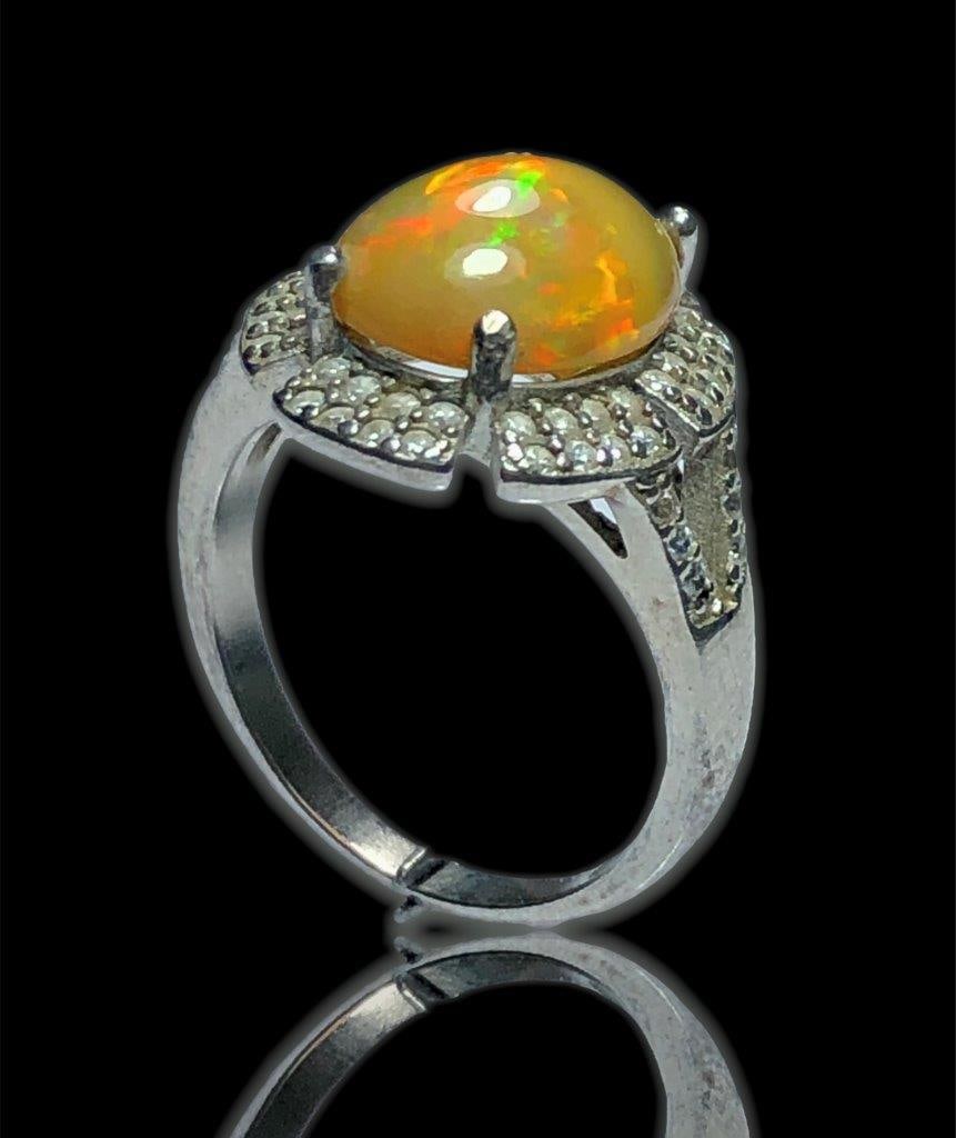 Promise Ring, Opal Engagement Ring: Promise Ring, Opal Engagement Ring FREE SHIPPING Shipping rates are determined by Parcel weight and destination.