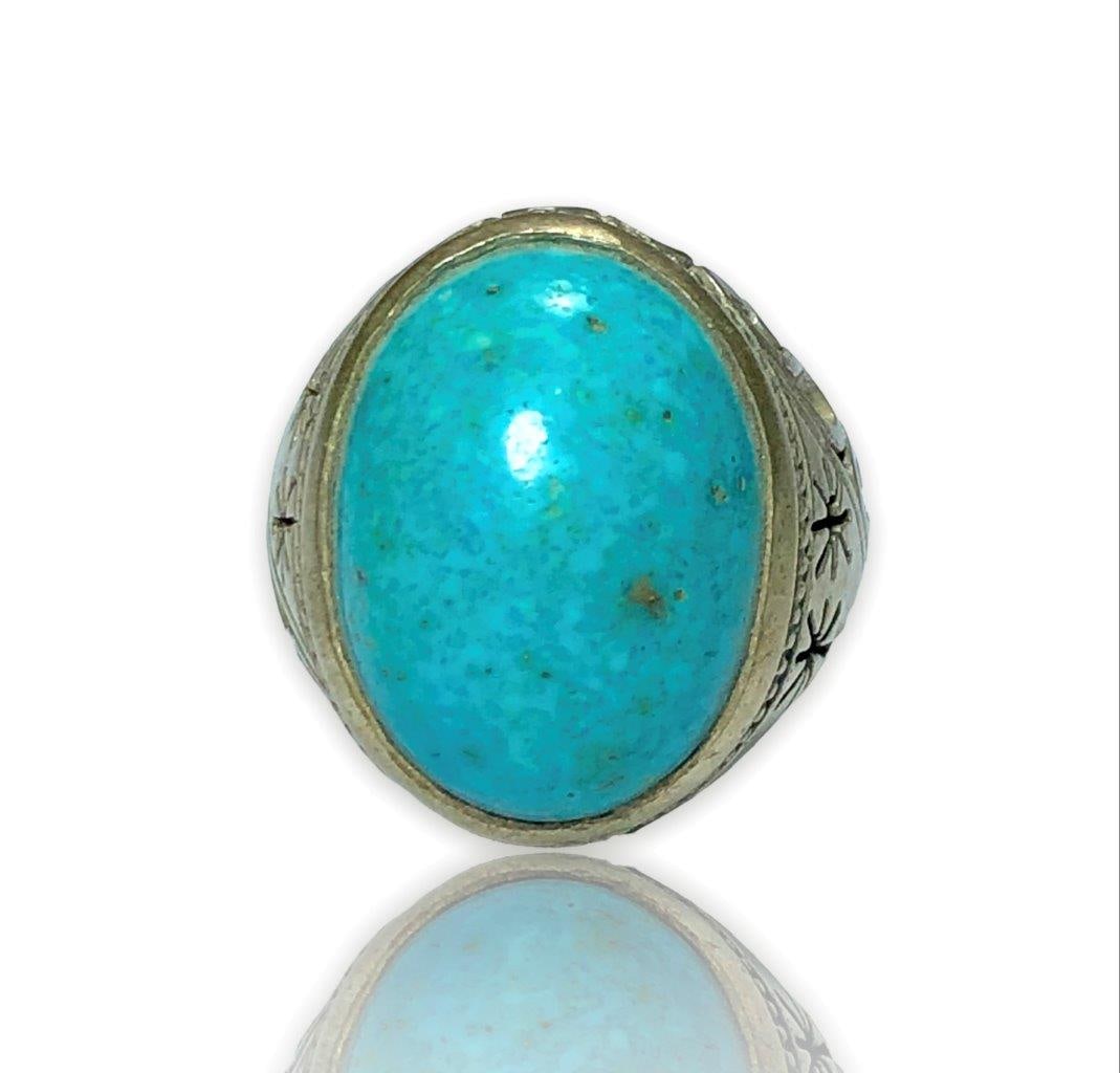 Sterling Silver Ring, Turquoise Ring - 3