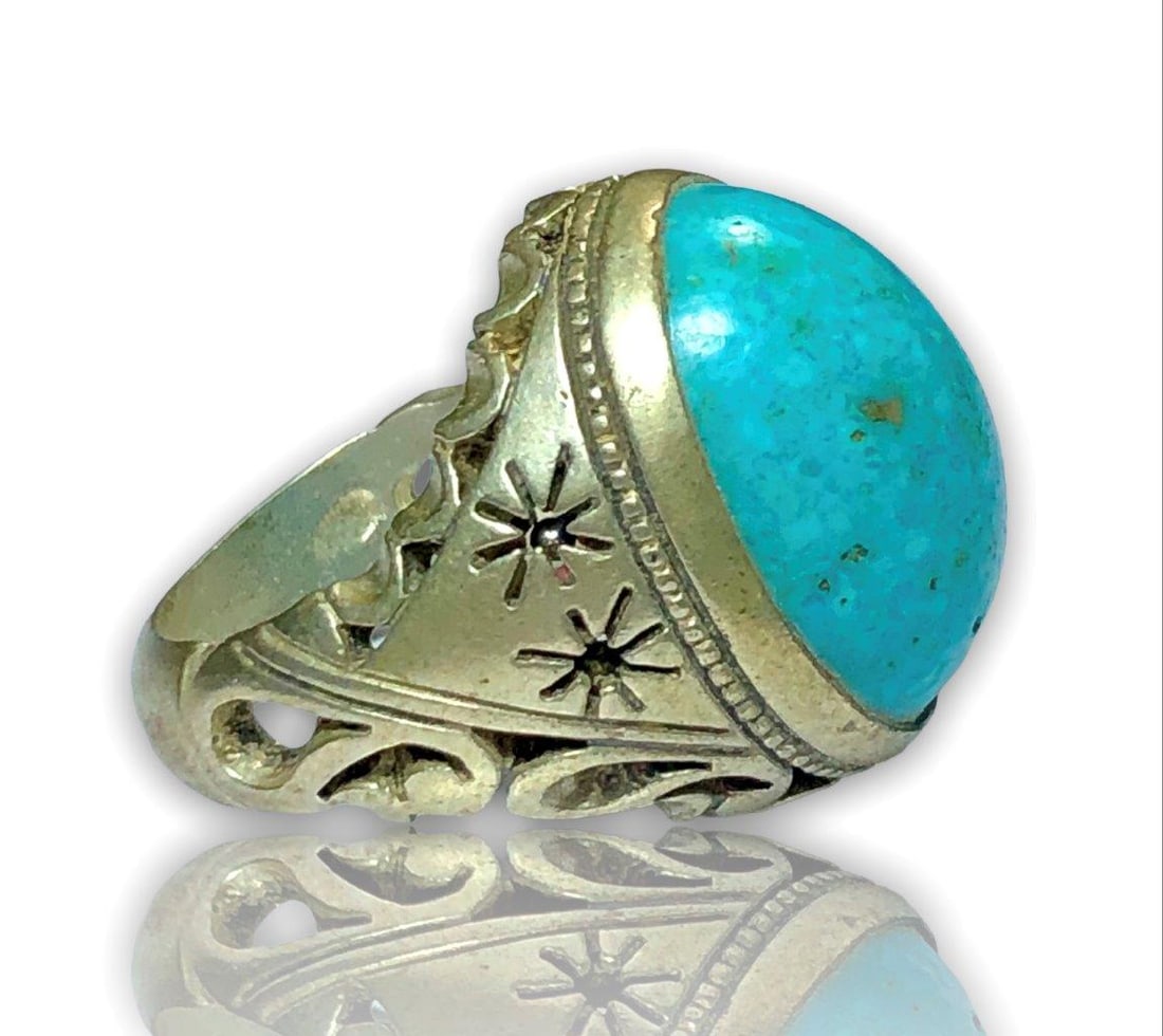 Sterling Silver Ring, Turquoise Ring - 4