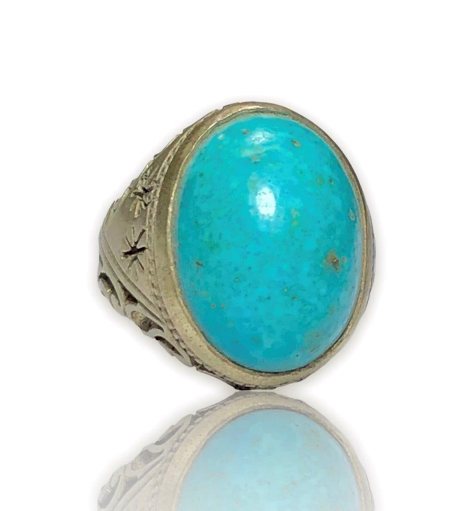 Sterling Silver Ring, Turquoise Ring - 5