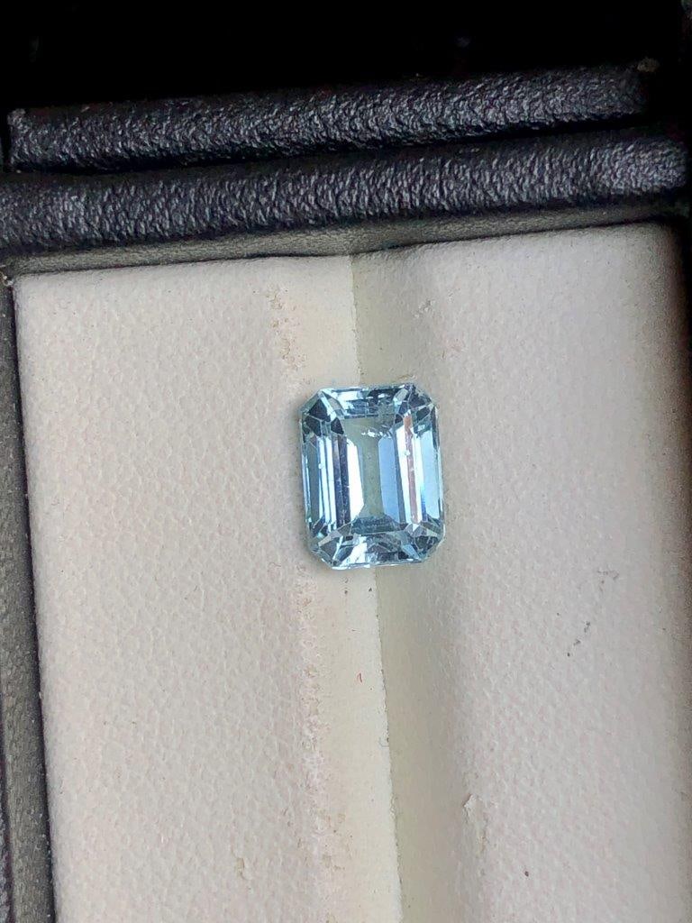 2.55 Carats Emerald Cut Natural Aquamarine Gemstone - 9X7X5 mm: 1.05 Carats Ruby Lot From Afghanistan FREE SHIPPING: