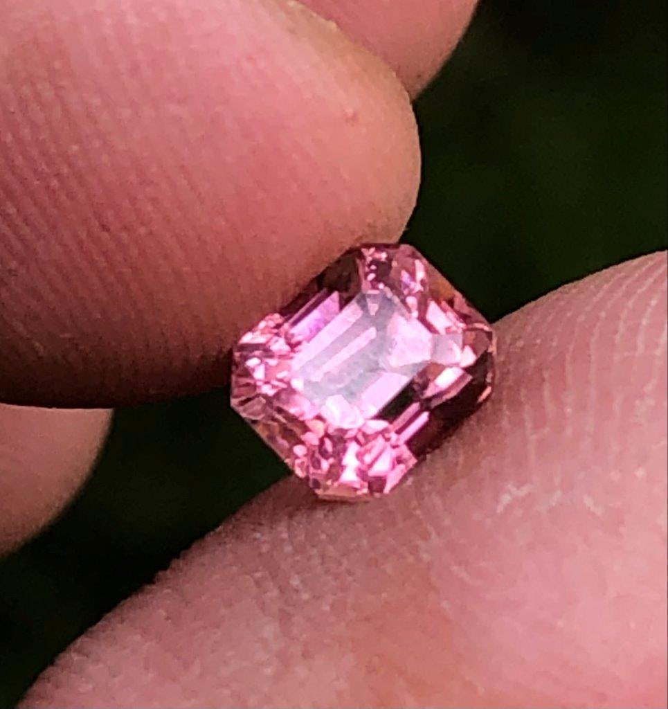 Lustrous Pink Tourmaline Ring Size - 1.30 crts: Lustrous Pink Tourmaline Ring Size - 1.30 crts - 7X6X5 mmShipping Rate: $15.00 .shipping rates are determined by Parcel weight and destination.Combined shipping: We offer combine shipping on multiple