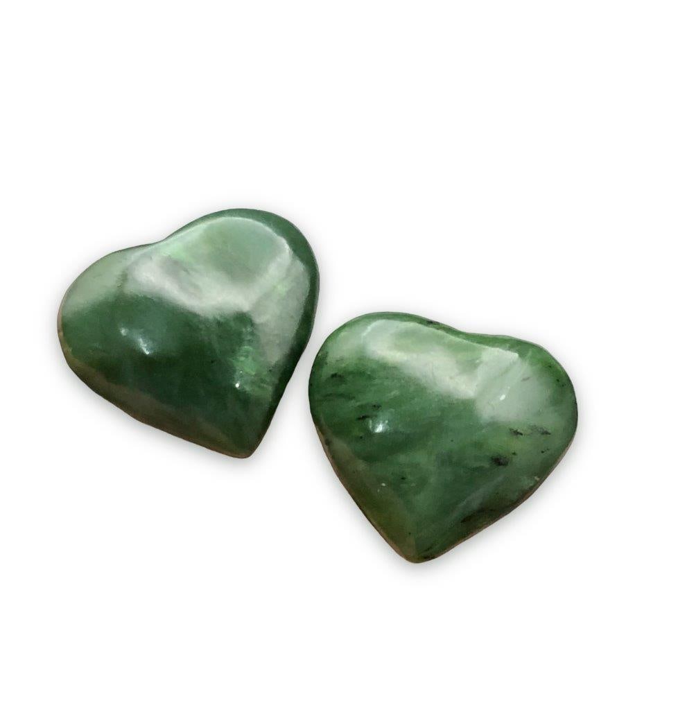 Nephrite Jade Heart Paired (1 of 4)