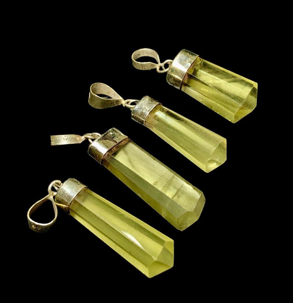 Yellow Citrine Quartz Pendant-Balance Energy Protection Jewelry (1 of 3)