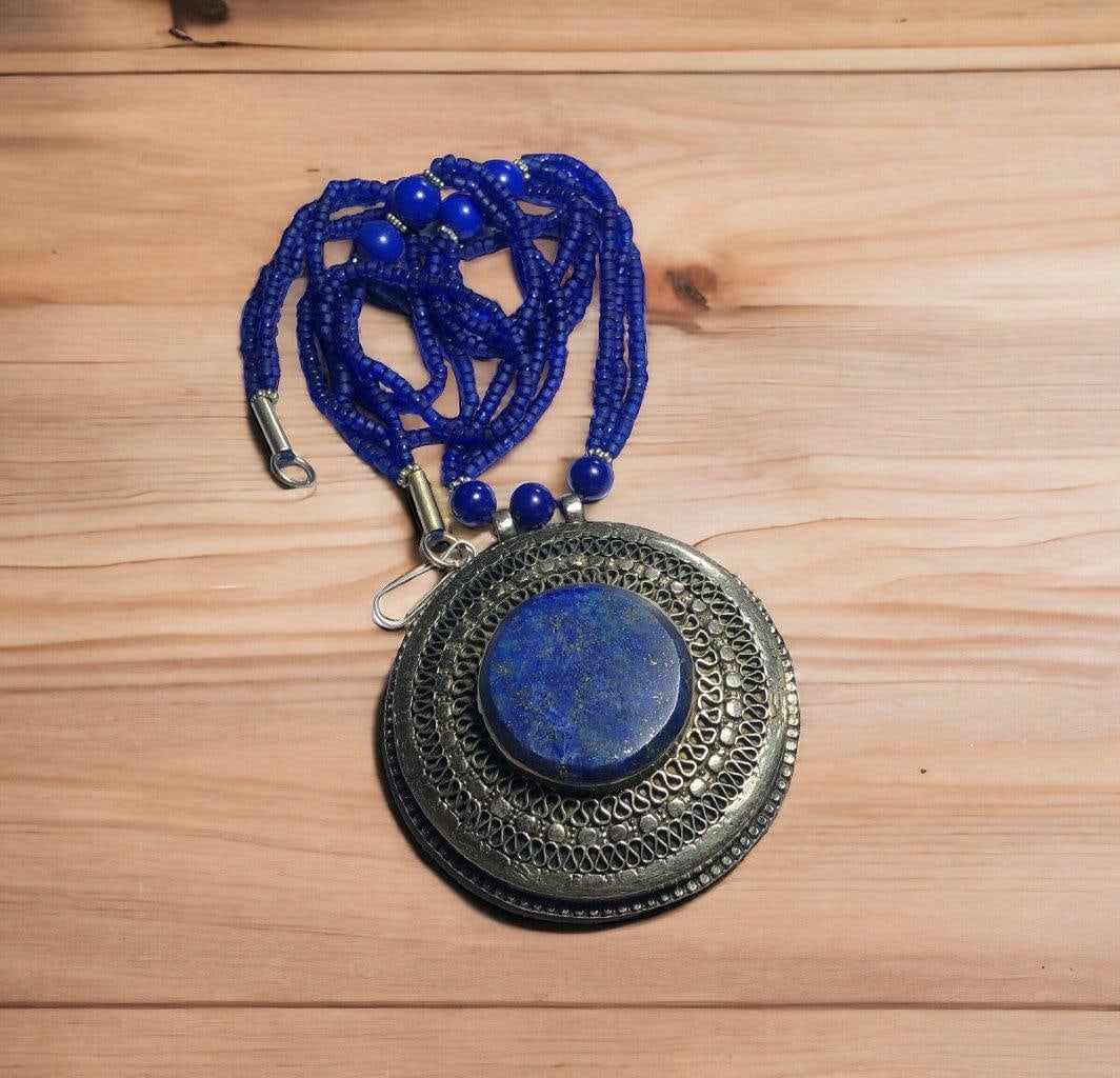 LAPIS NECKLACE (1 of 2)