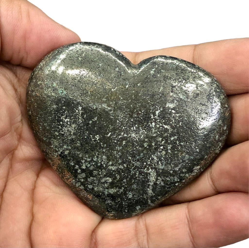 Natural Pyrite Heart (1 of 3)