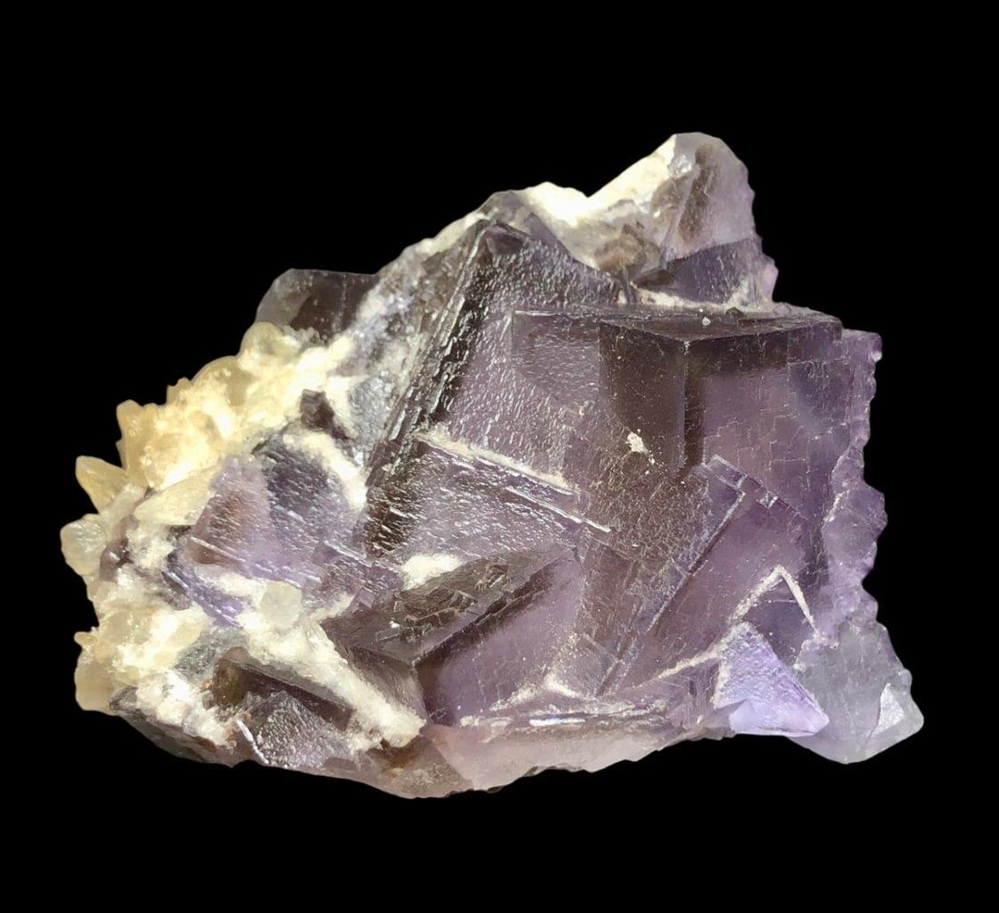 Phantom Fluorite Mineral With Calcite - 130 Grams (1 of 3)