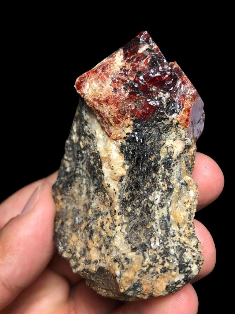 133.2 GRAMS Beautiful Zircon Mineral On Matrix Mineral Specimen (1 of 4)