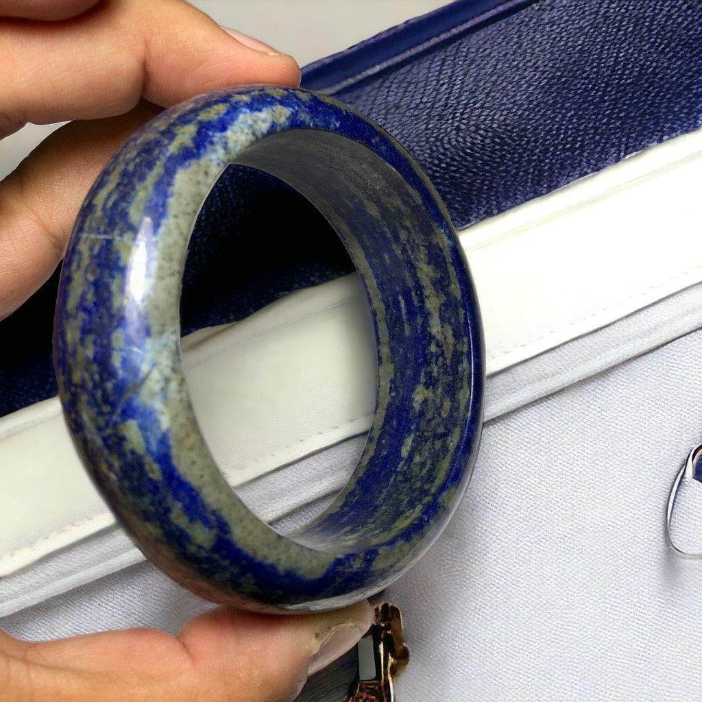 Polished Lapis Bangle - 4