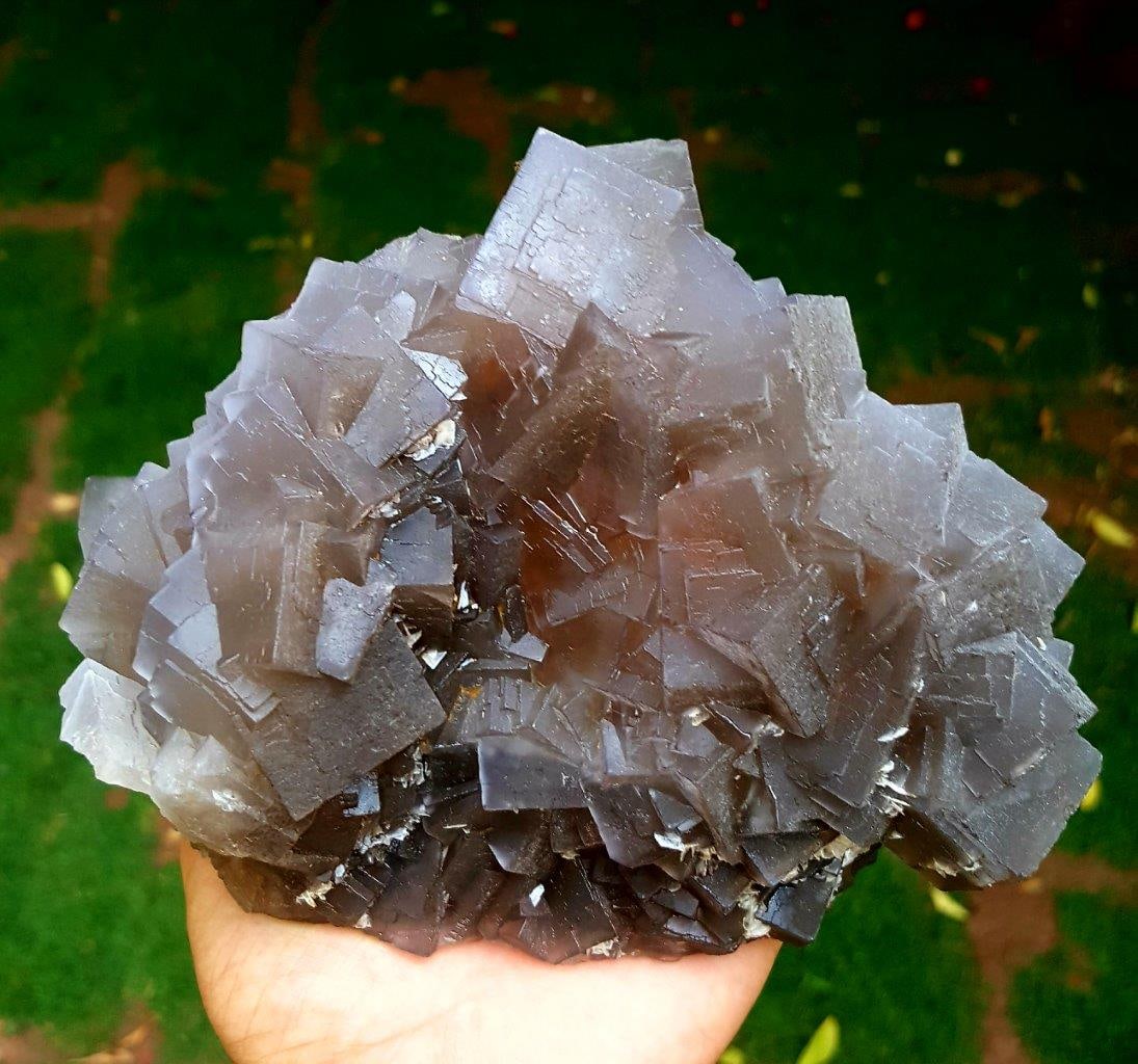 Cubic Fluorite Specimen From Pakistan - 1719 Grams: Cubic Fluorite Specimen From Pakistan - 1719 GramsShipping Rate: $60.00 .shipping rates are determined by Parcel weight and destination.Combined shipping: We offer combine shipping on multiple items p