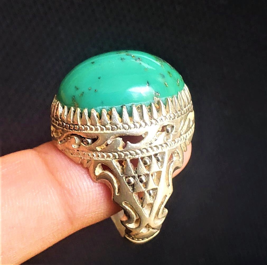 Torquoise Ring Sterling Silver Fashion Jewelry (1 of 5)