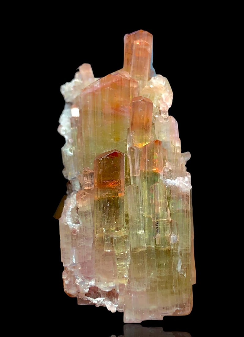 Bi Color Tourmaline Crystals Bunch - 19 Grams - 48X23X16 mm: Bi Color Tourmaline Crystals Bunch - 19 Grams - 48X23X16 mmShipping Rate: $23.00 .shipping rates are determined by Parcel weight and destination.Combined shipping: We offer combine shipping on multipl