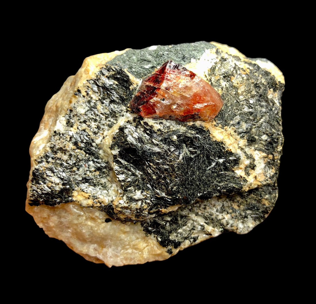 Natural Zircon Crystal with Mother Rock - Minerals Collection - 220 Grams (1 of 4)