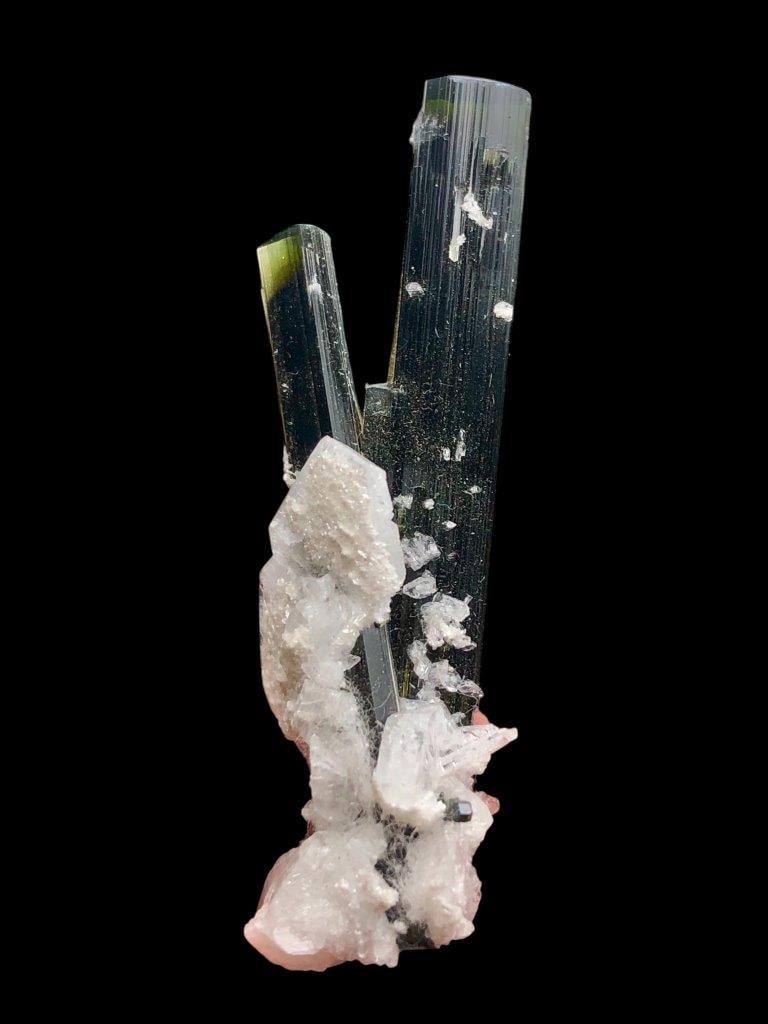 Beautiful Green Cap Tourmaline Combine With Elbaite From Astaknala - 12 Grams - 2.5X1X0.5 INCH: Beautiful Green Cap Tourmaline Combine With Elbaite From Astaknala - 12 Grams - 2.5X1X0.5 INCH Shipping Rate: $25.00 .shipping rates are determined by Parcel weight and destination.Combined shipping: