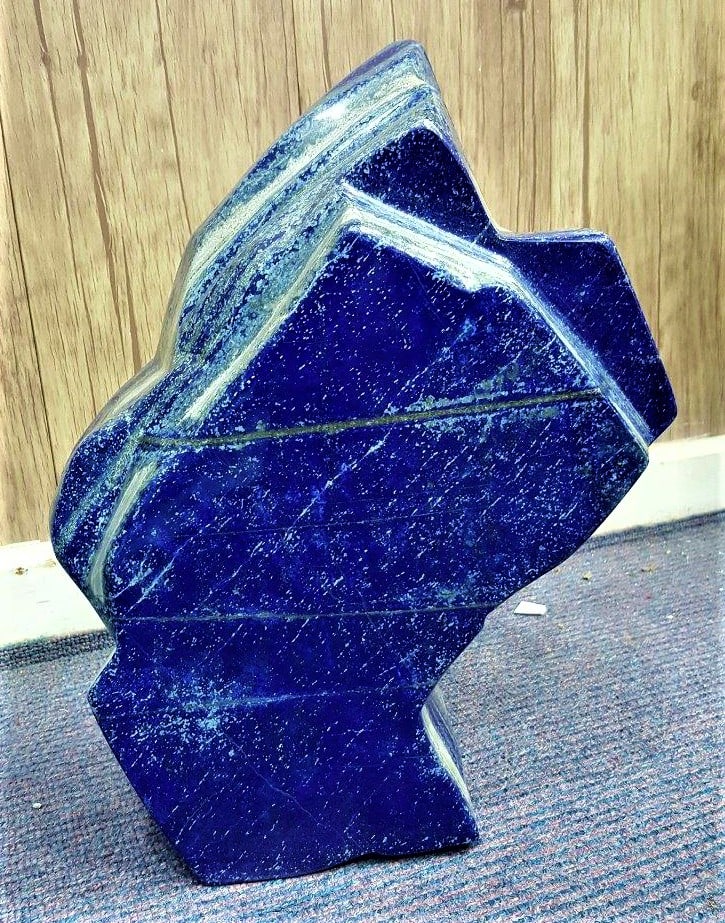 UNUSUAL SHAPE 17.7 KG Unusual Shaped Lapis Lazuli Standing Tumble - COLLECTION PIECE (1 of 4)