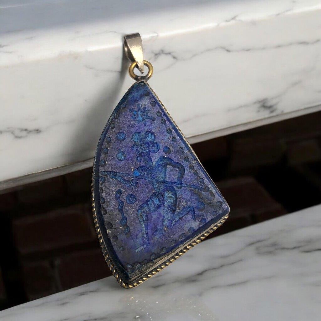 Healing lapis lazuli Heart, Lapis lazuli Stone (1 of 3)