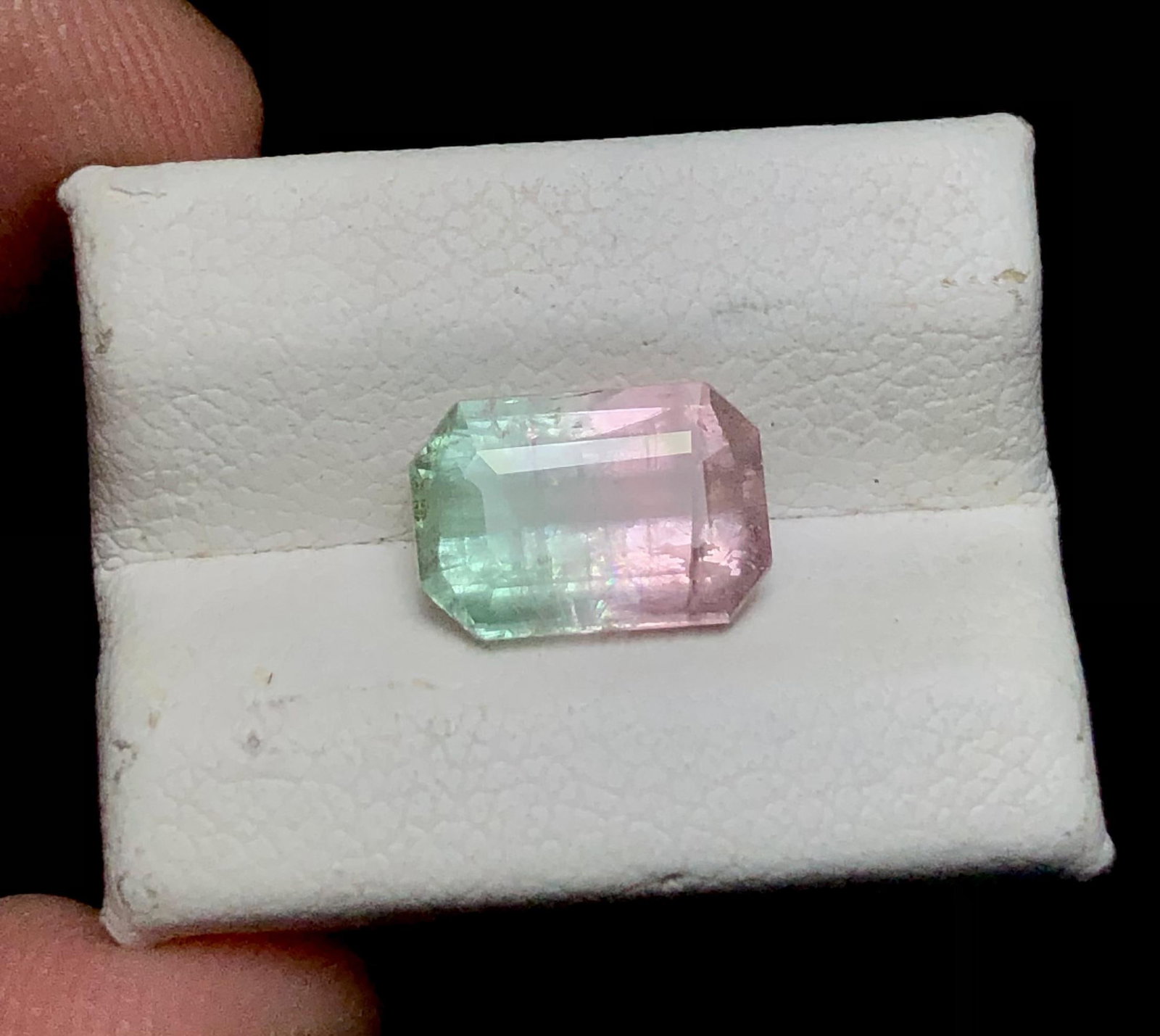 2.05 Carats Bi-Color Natural Tourmaline Gemstone - 9X6X4 mm (1 of 3)