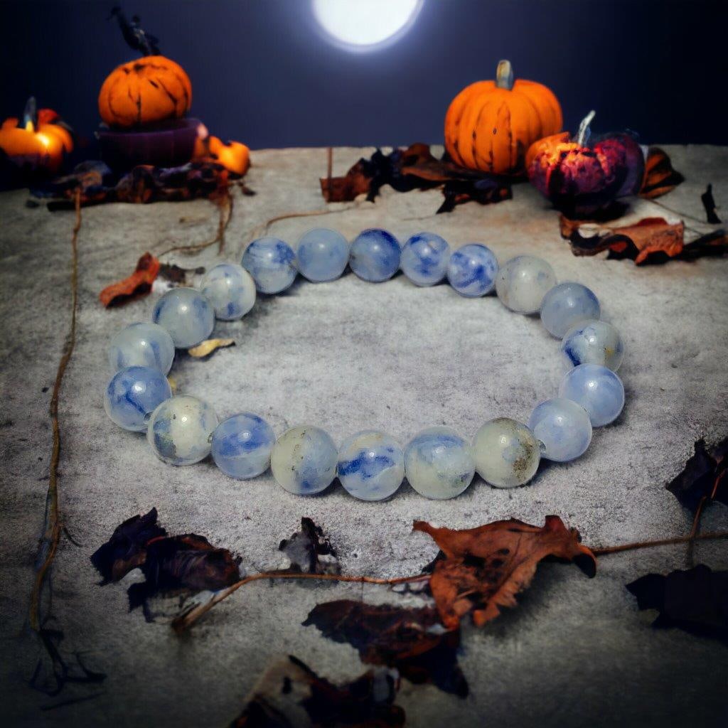 Afghanite bracelet - Crystals Beads Bracelet,11 mm - Handmade Men Women Stretchy Bracelet (1 of 4)