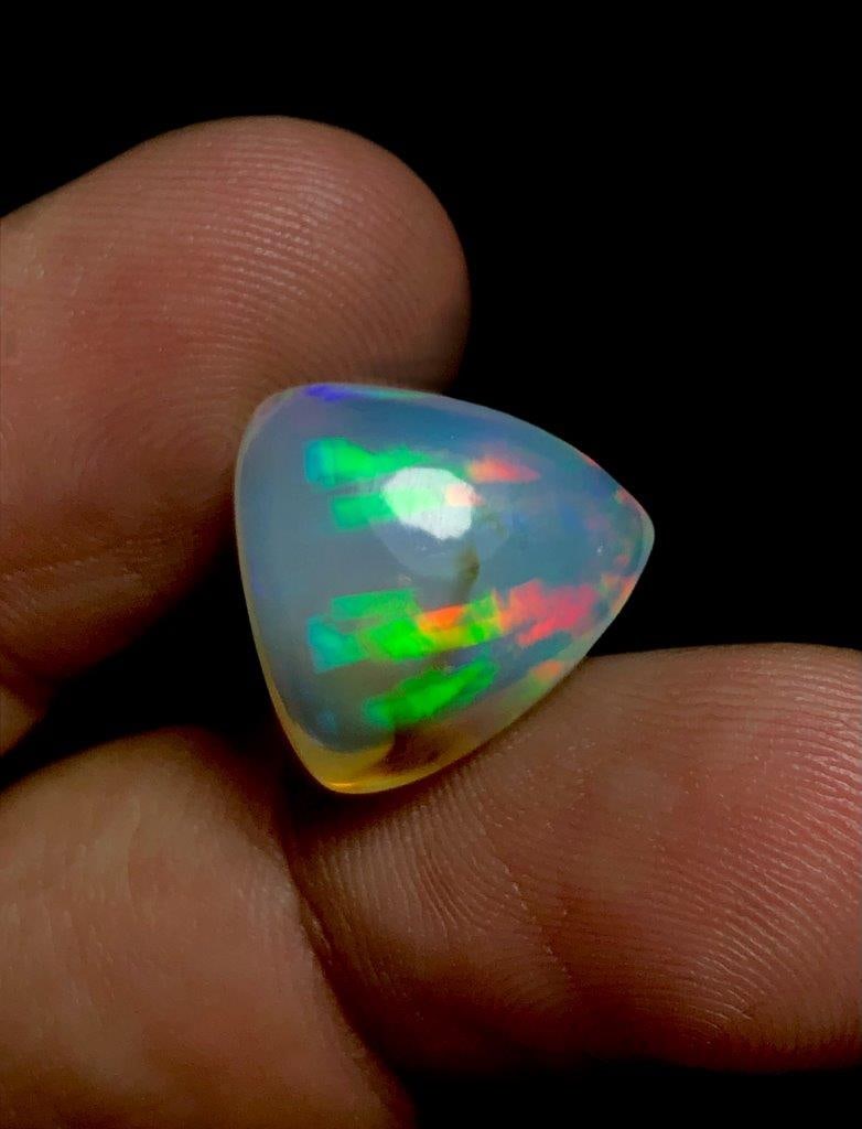 7.65 White Opal From Ethopia - 15X14X8 mm (1 of 3)