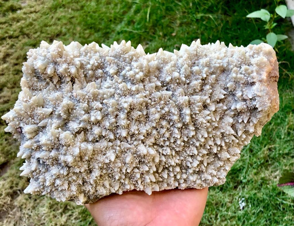 Natural Dogtooth Calcite Mineral Specimen - 1800 Grams - 240X120X35 mm (1 of 3)