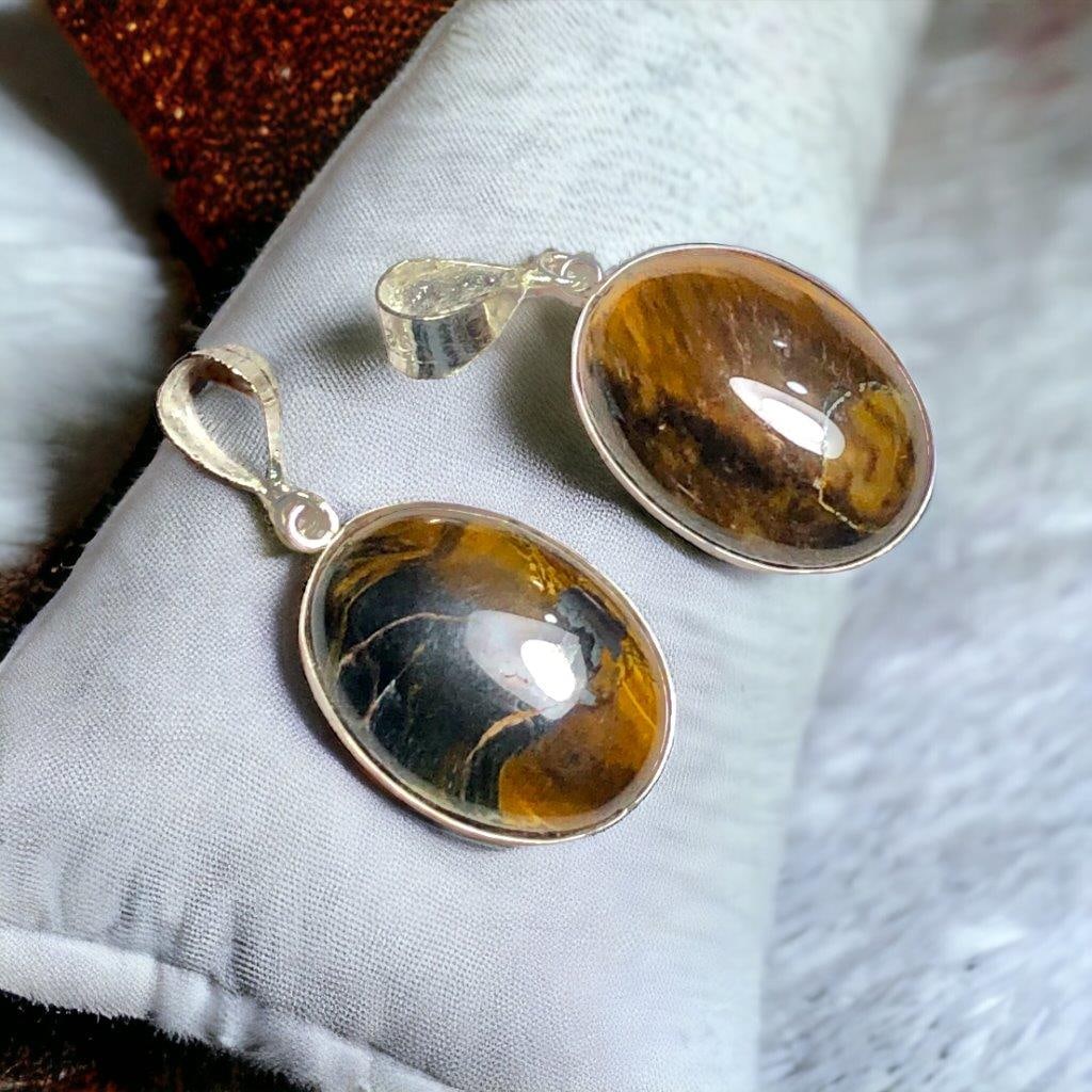 Sterling Silver Tiger Eye Gemstone Handmade Jewelry (1 of 2)