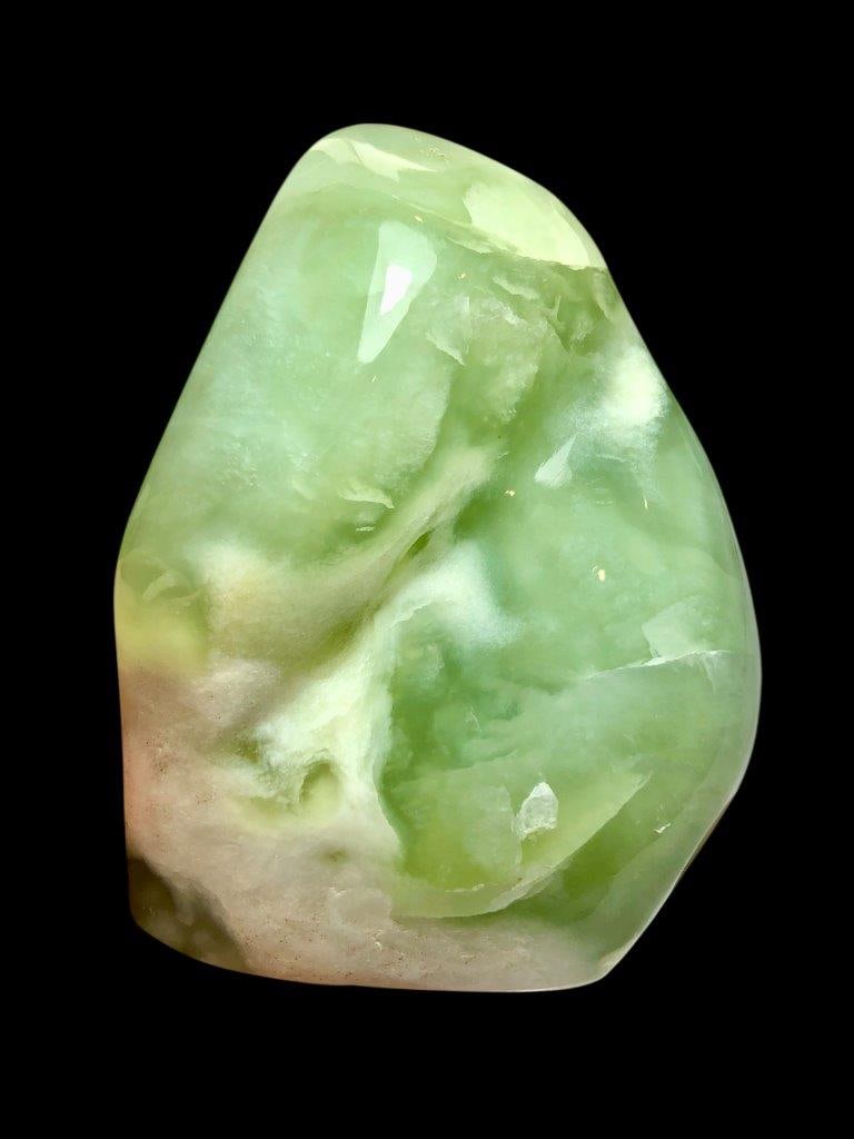 351 GRAMS NATURAL JADE STANDING TUMBLE - 3X3X2 INCH (1 of 5)