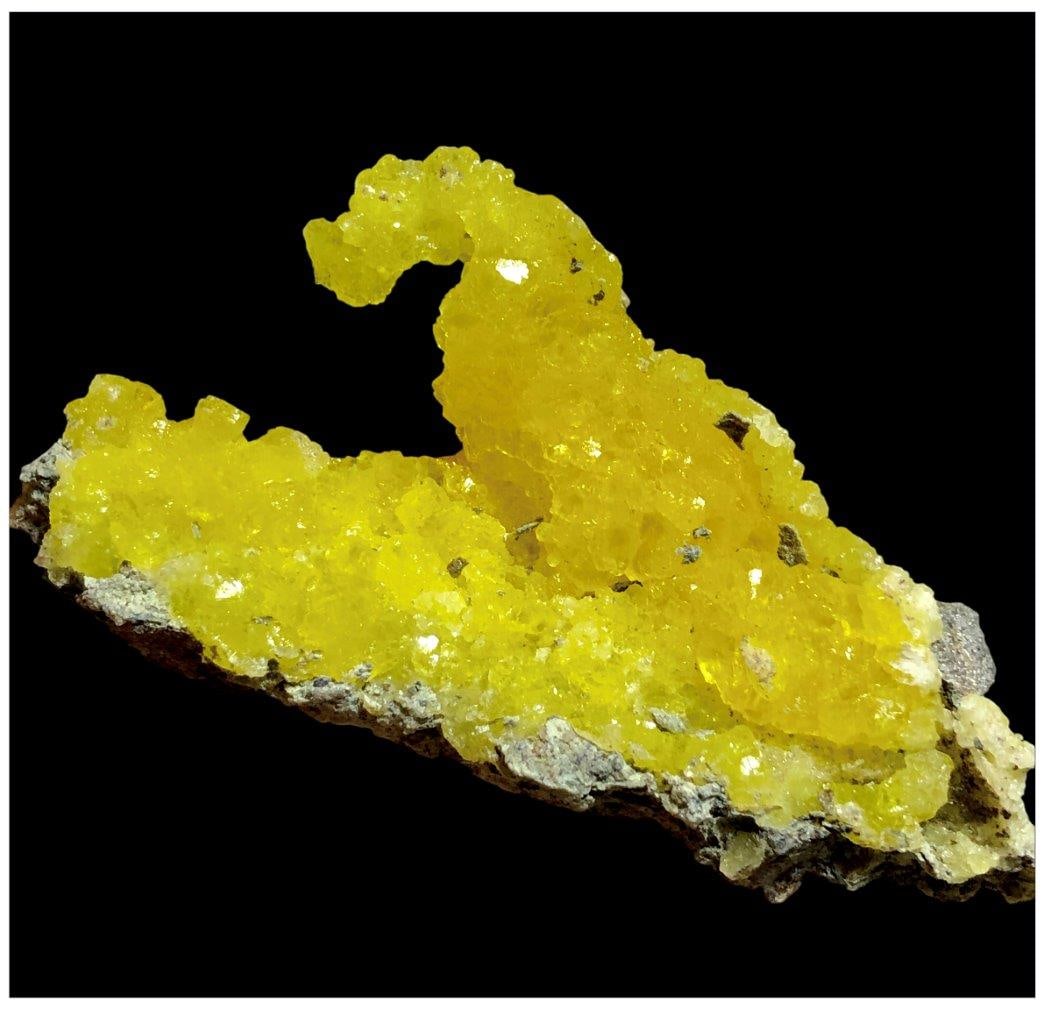 47.17 Grams Brucite Mineral Specimen yellow brucite crystal Raw brucite mineral specimen - (1 of 5)