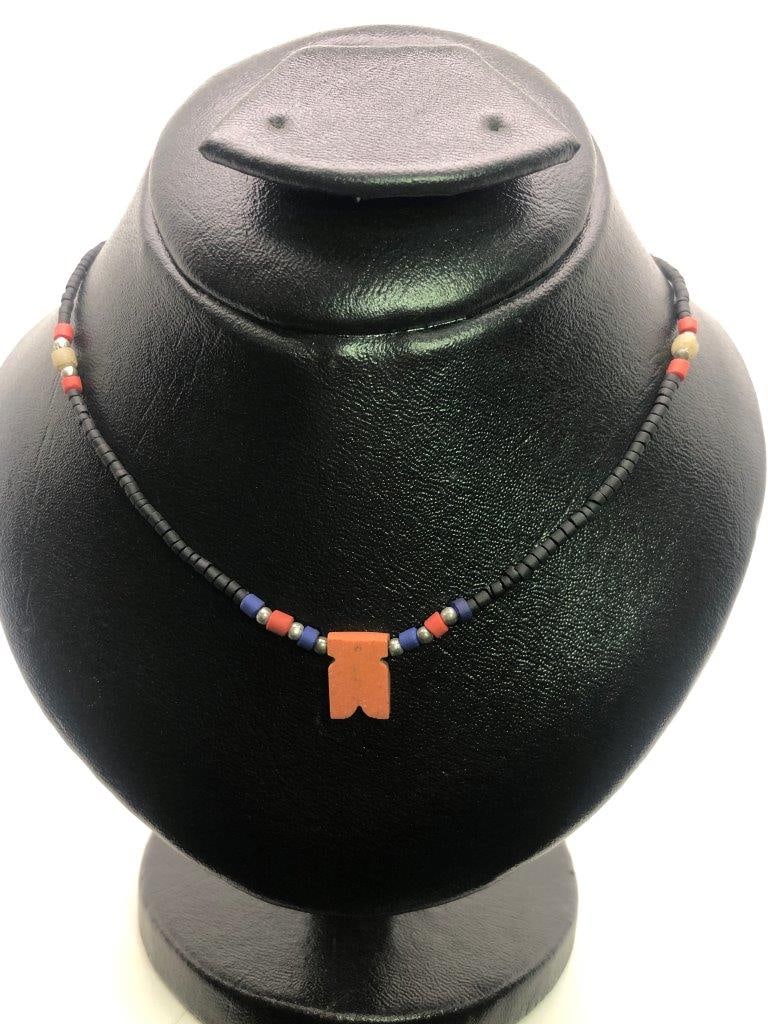 Vintage Jasper Beaded Necklace – Natural Stone Beads – Estate Jewelry (1 of 4)