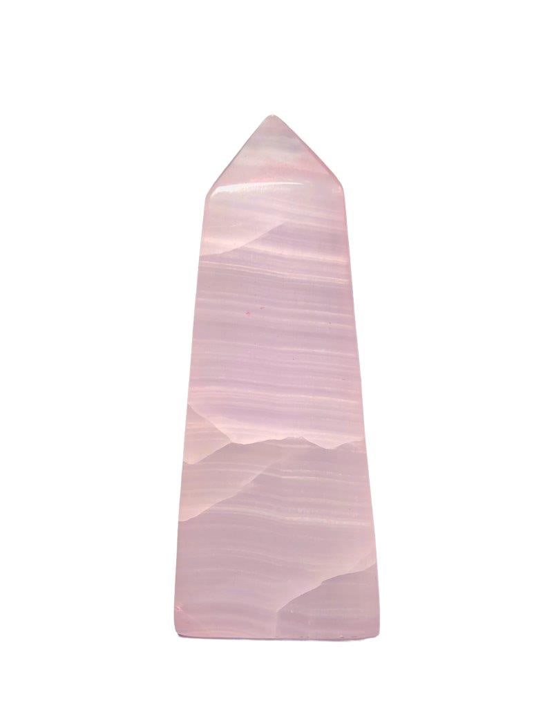 293 Grams Pink Calcite Tower -4X1.5X1.5 INCH (1 of 3)