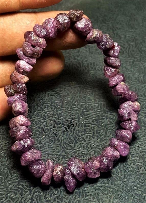 Ruby Stretchable Beaded Bracelet - 2