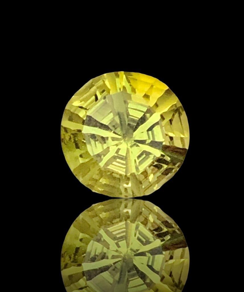 9 Carats Round Lemon Quartz - 13X13X12 mm (1 of 2)