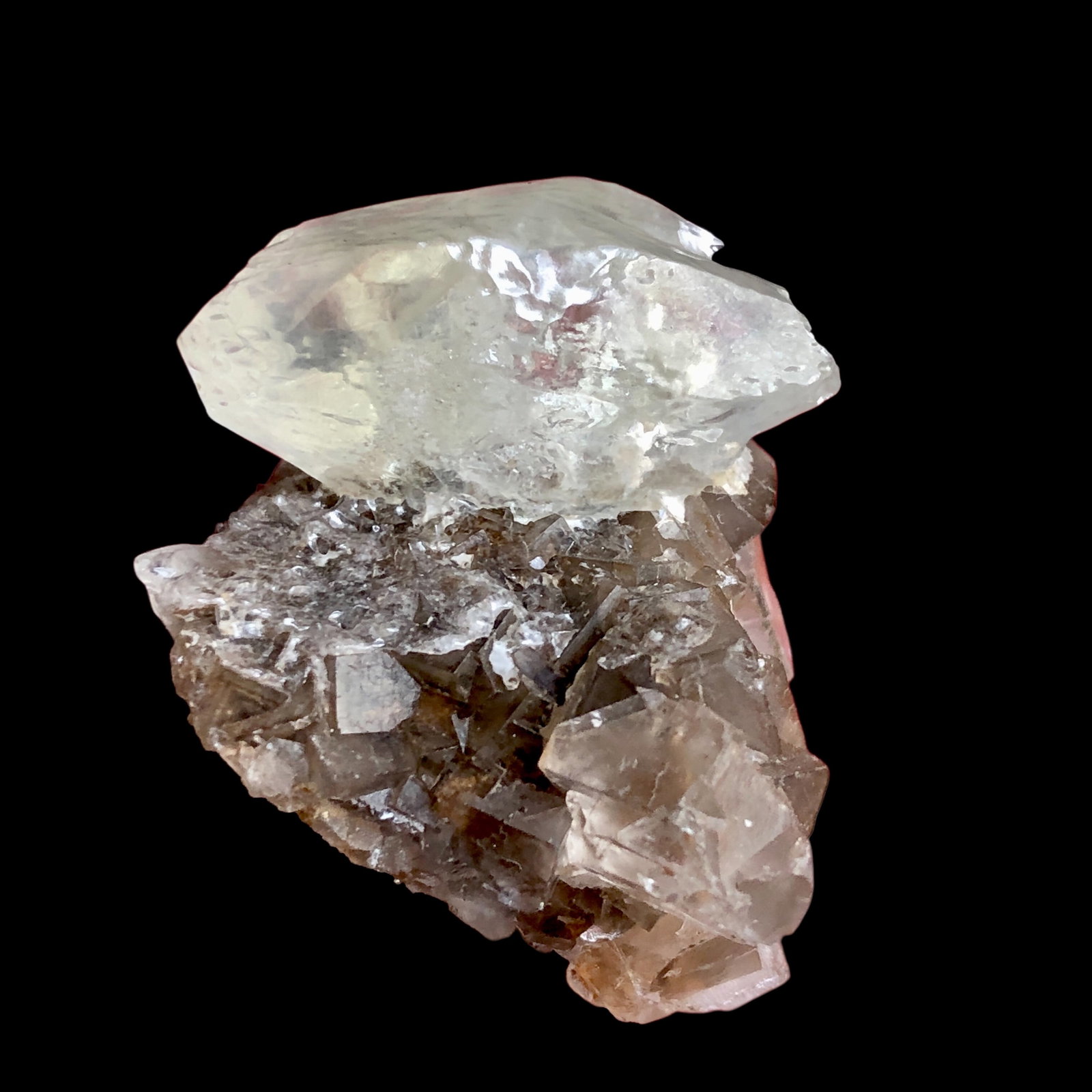 55.36 Dogtooth Calcite With Fluorite Mineral Specimen - 40X30X20 mm (1 of 3)