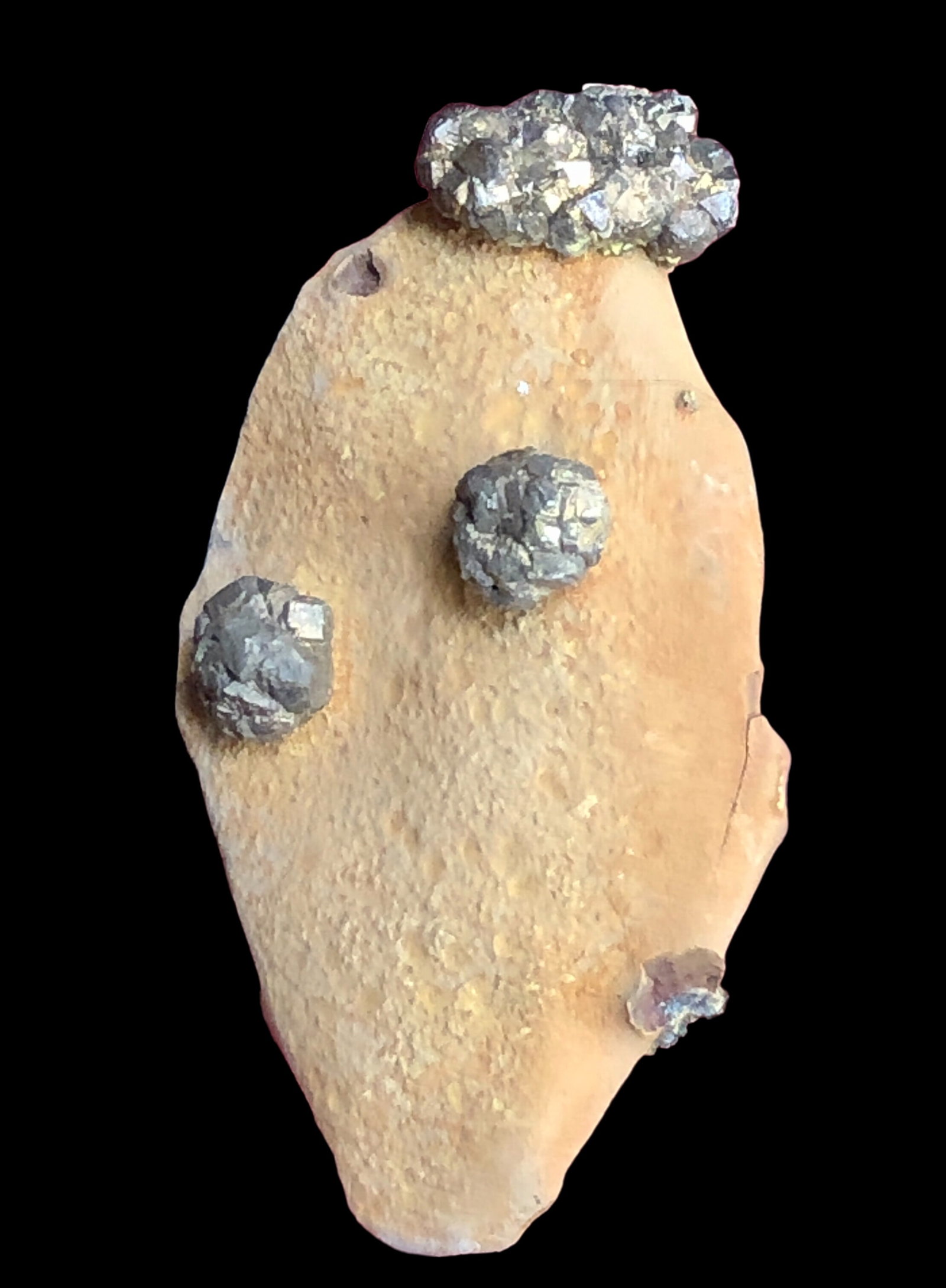 101.76 Grams Pyrite Crystals On Matrix - 80X40X20 mm (1 of 3)