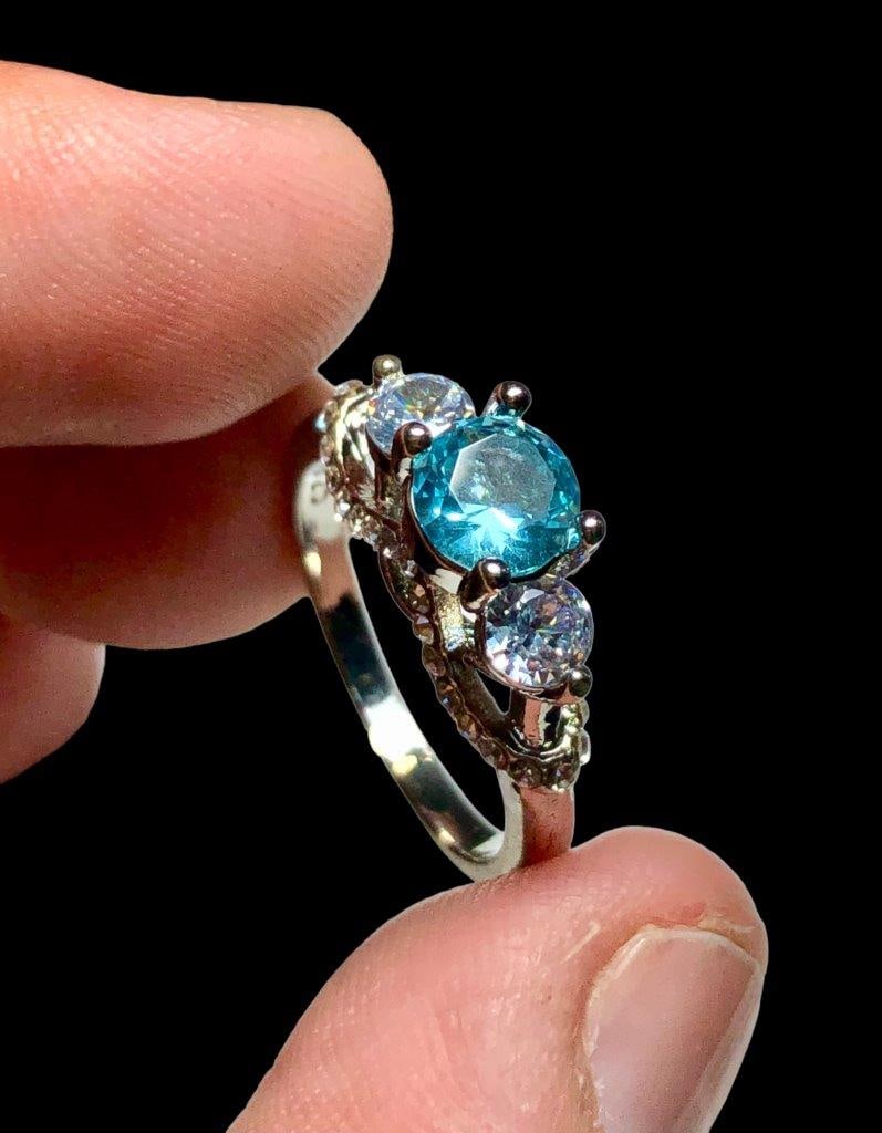 Copper Fashion Cubic Zirconia Ring for Women, Engagement Ring: Copper Fashion Cubic Zirconia Ring for Women, Engagement Ring FREE SHIPPING Shipping rates are determined by Parcel weight and destination.