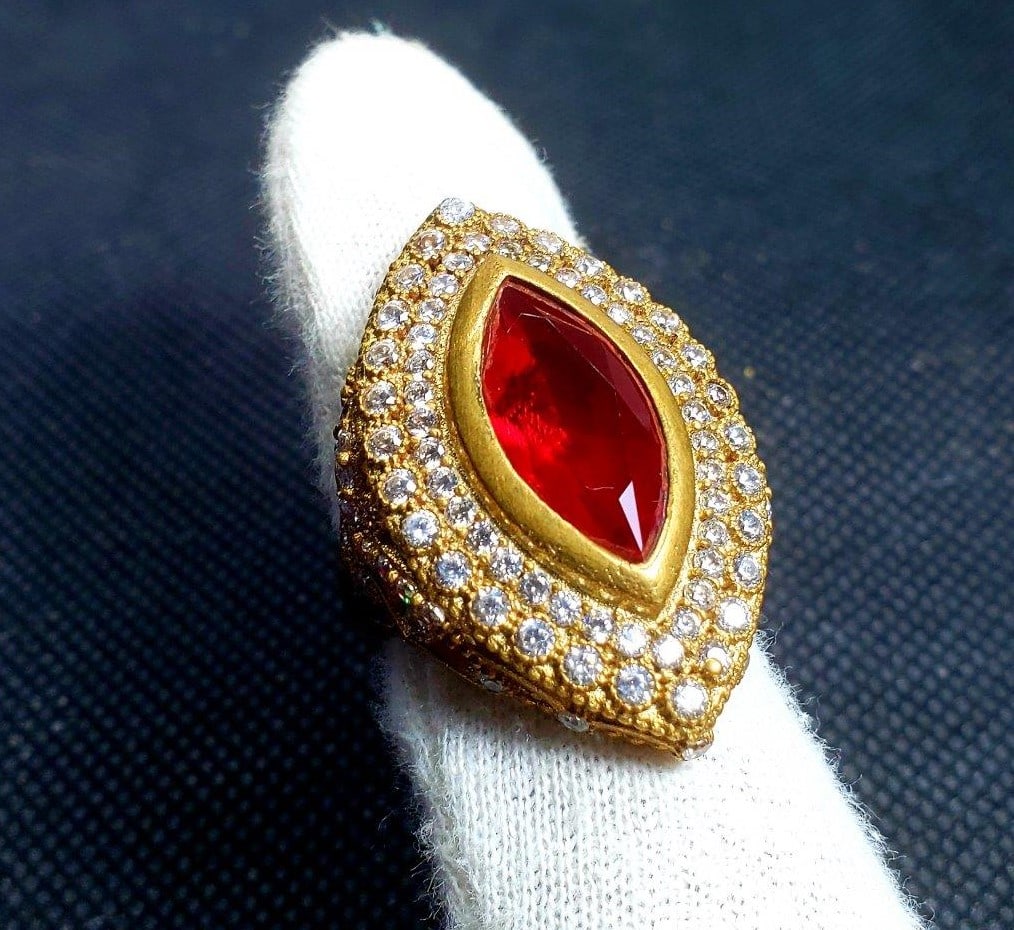 Turkish Handmade Silver women Ring, Ottoman Ring, (1 of 3)