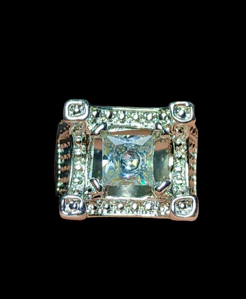 Rhodium Plated Copper Ring for Woman, Copper Jewelry (1 of 3)