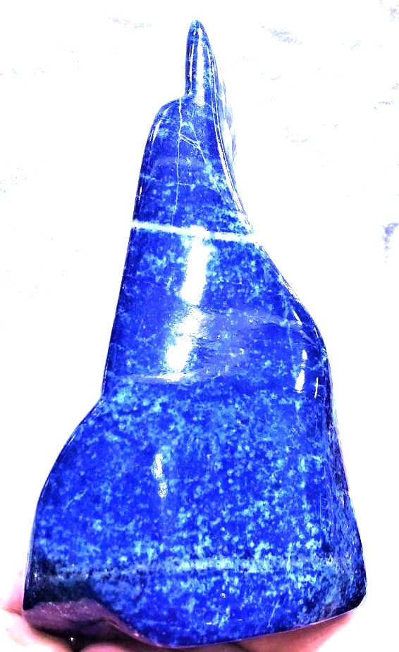 1.7 kg Lapis Lazuli Polished Tumble: 1.7 kg Lapis Lazuli Polished Tumble , Lapis Freeform Self Standing Tumble -230X90X50 mmShipping Rate: $90.00 .shipping rates are determined by Parcel weight and destination.Combined shipping: We offer