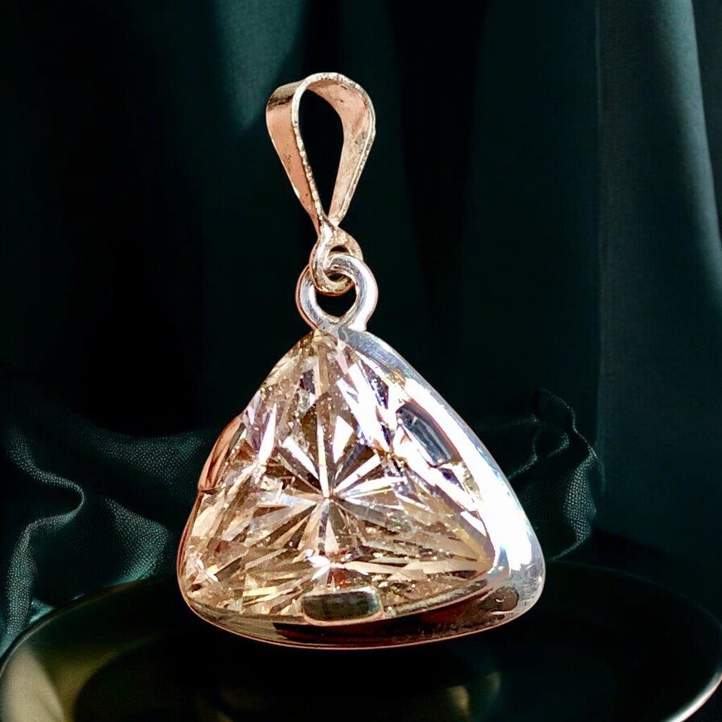 Golden Topaz Handmade Designer Pendant Golden Color Gemstone Pendant For Gifts (1 of 4)