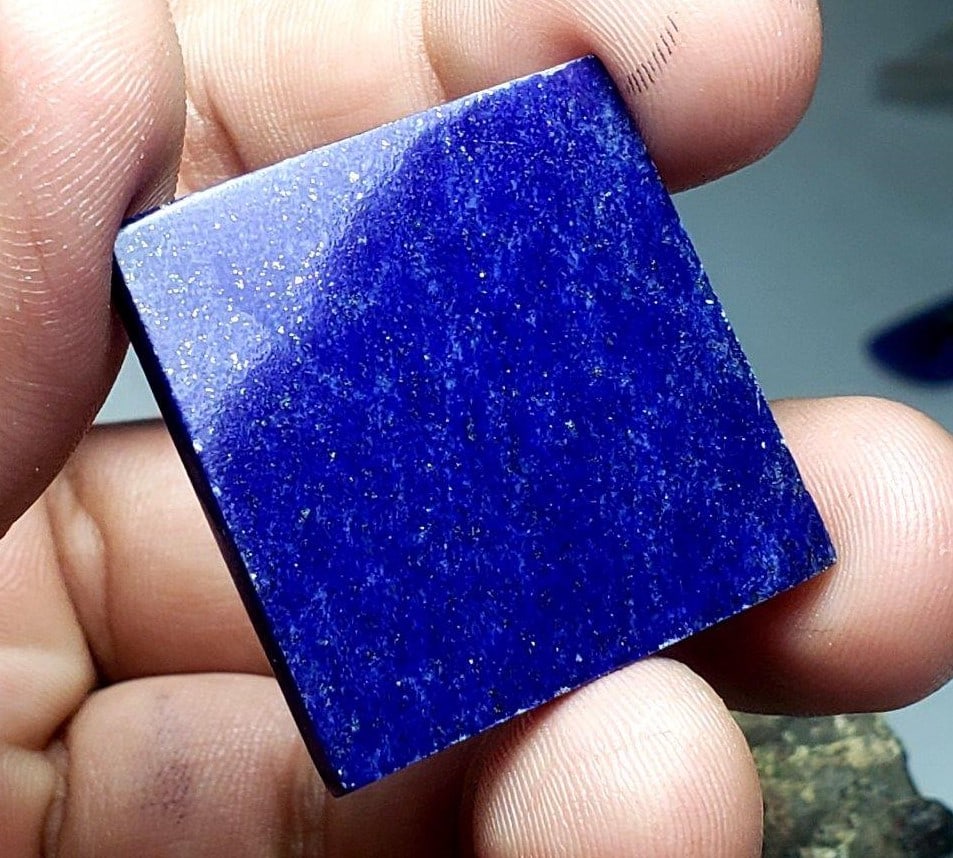 Natural Polished Lapis Biscuit (1 of 3)