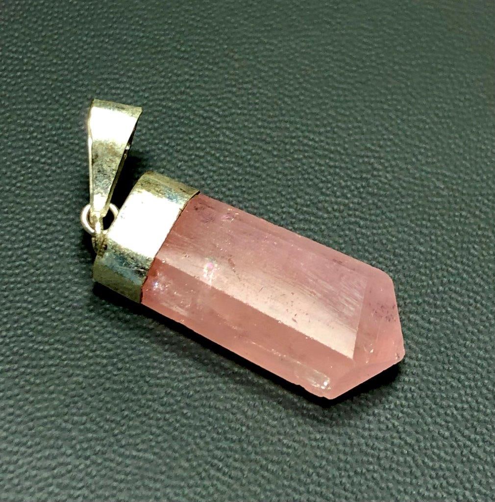 Natural Healing Morganite Pendants in Silver (1 of 2)