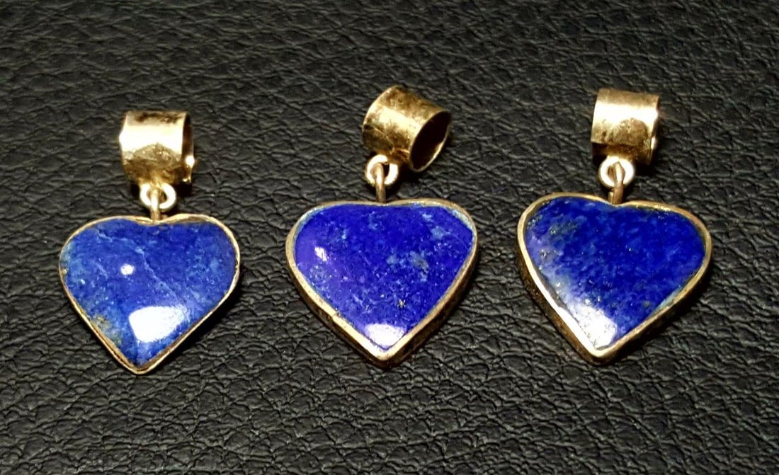 Sterling Silver Lapis Lazuli Pendants: Sterling Silver Lapis Lazuli Pendants Shipping: $23.00. Shipping rates are determined by Parcel weight and destination.