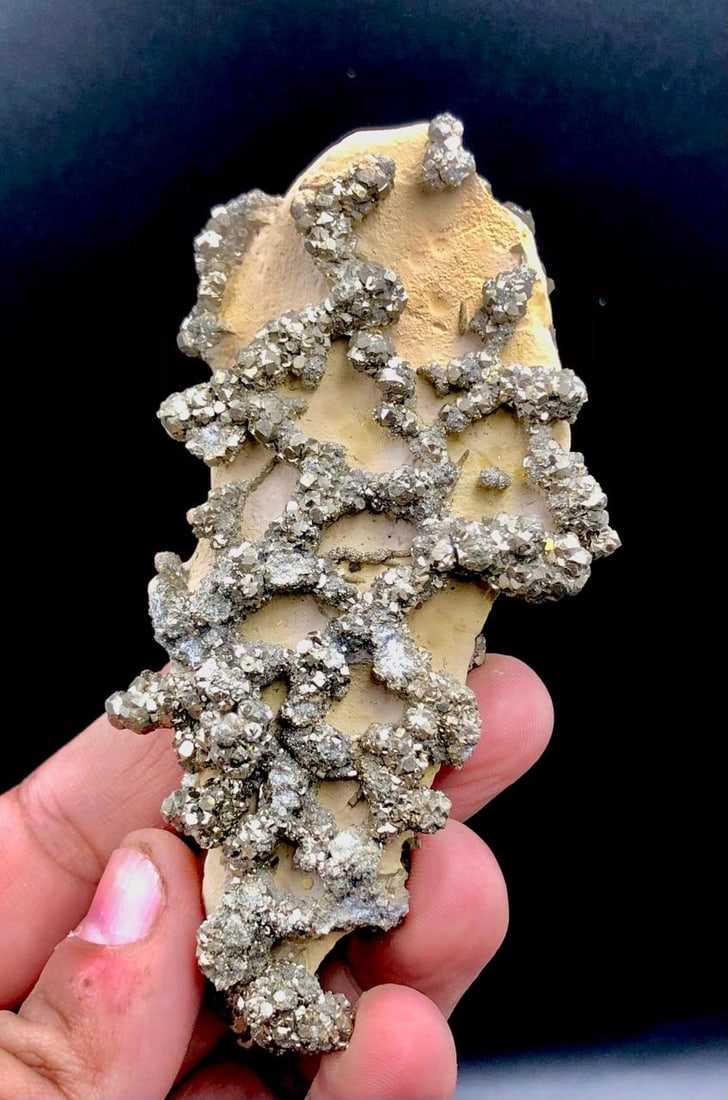 Natural Pyrite Cluster On Matrix Mineral - 170 Grams (1 of 5)