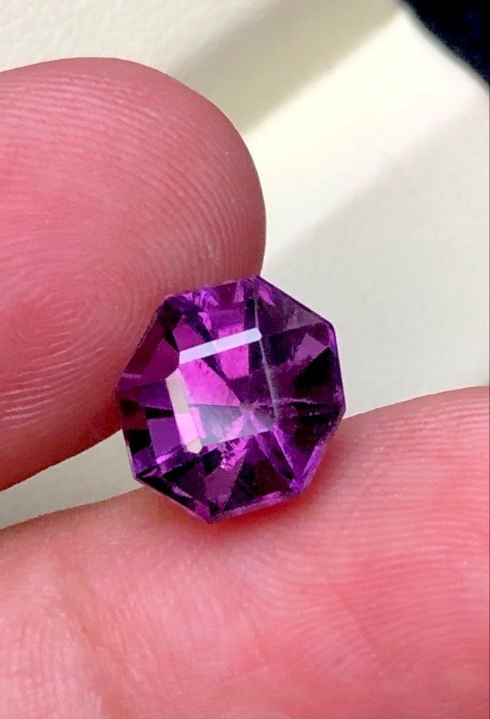 3.85 Cts AAA Purple Amethyst Cut Gemstone – February Birthstone 10x9x8 mm: Beautiful 3.85 carats AAA quality Purple Amethyst cut gemstone featuring a vibrant violet hue, excellent clarity, and brilliant sparkle. Measuring 10x9x8 mm, this natural February birthstone is ideal 