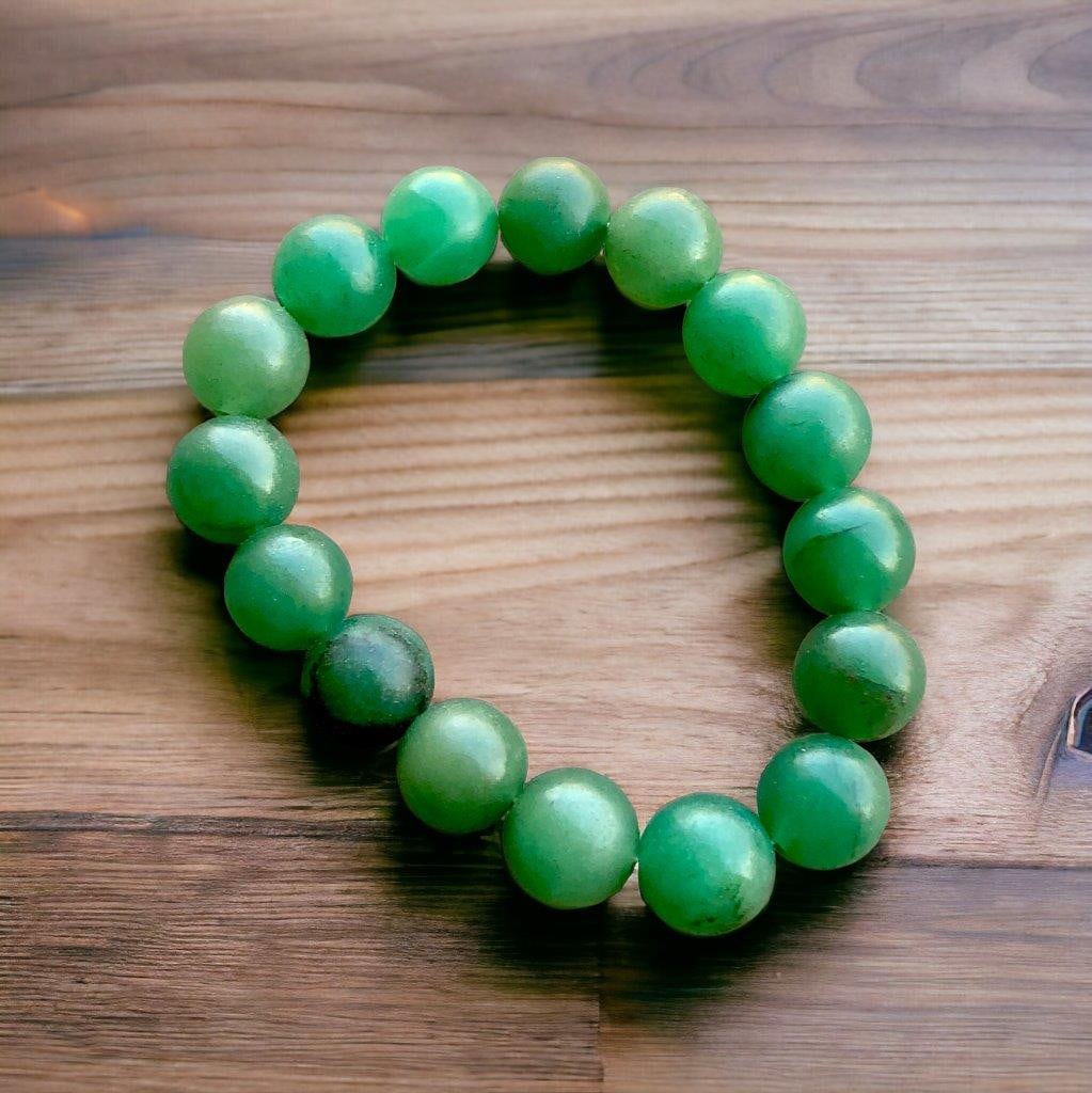 TOP GRADE AVENTURINE Beaded Bracelet (1 of 2)